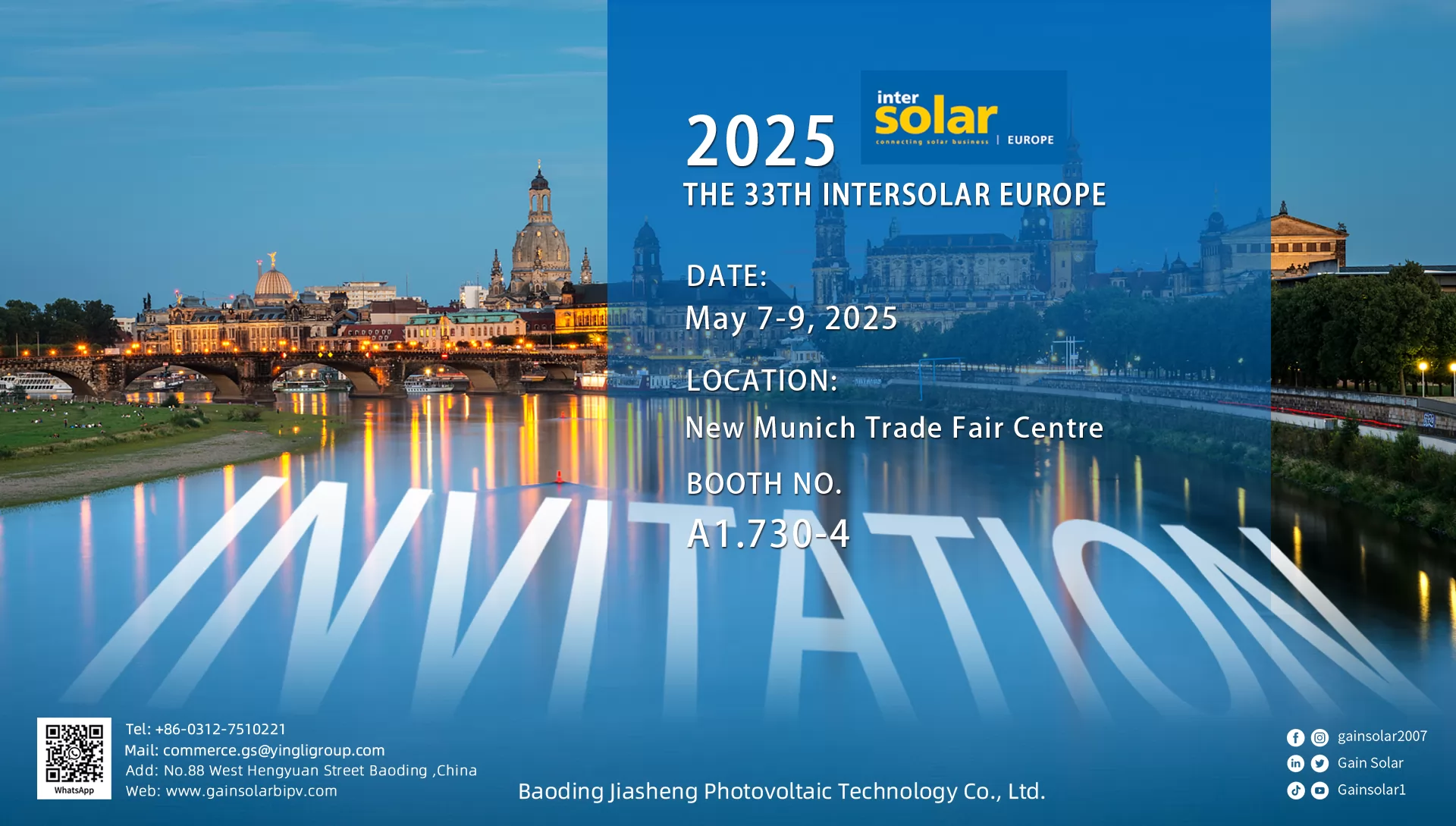 THE 33TH INTERSOLAR EUROPE