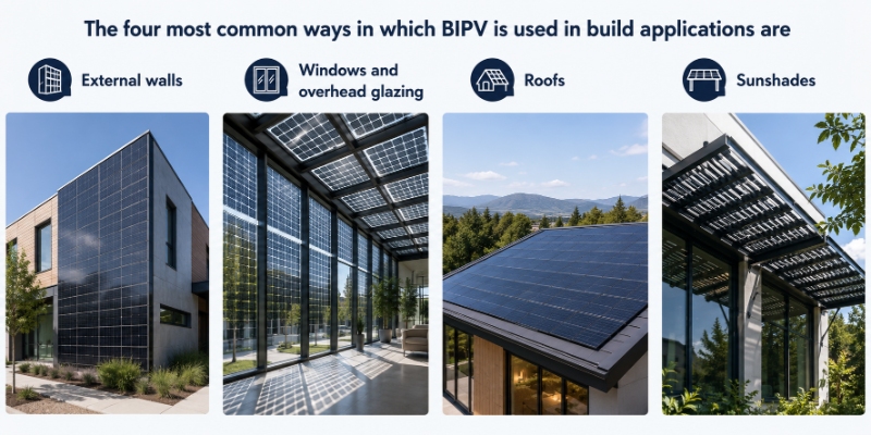BIPV used in build applications BIPV used in build applications