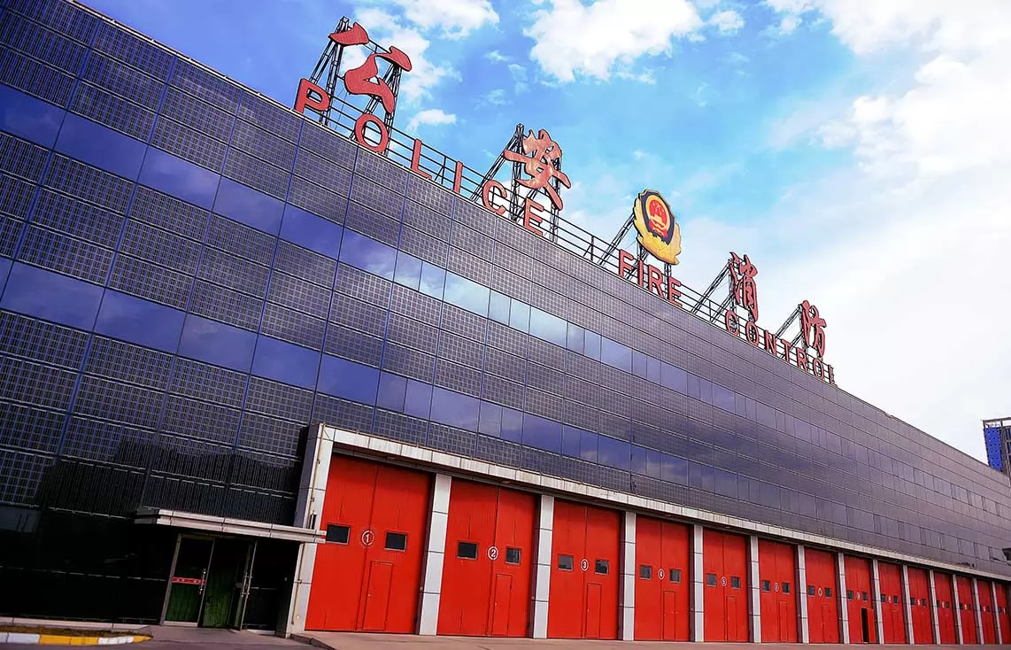 BIPV Curtain Wall | BIPV Fire Station