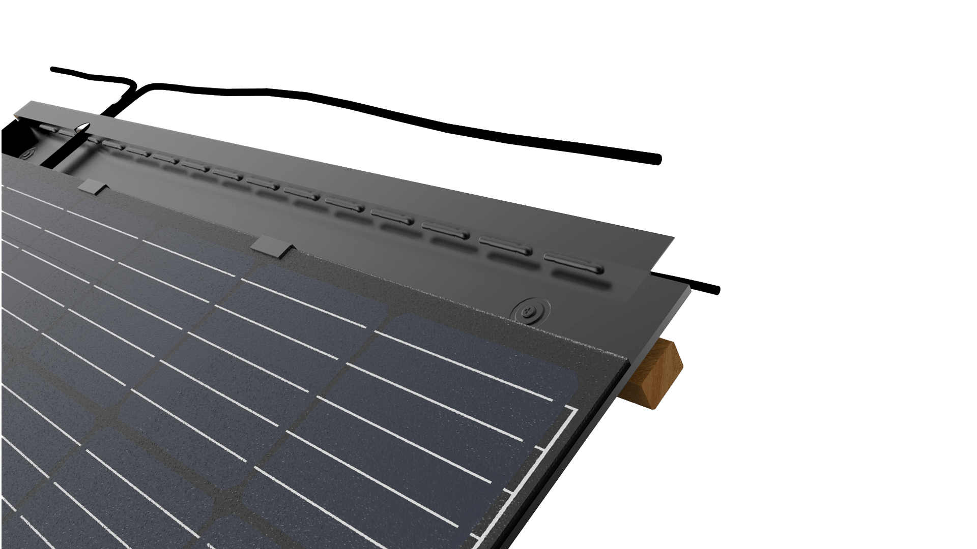 Perfect solution for those cases in which a roof replacement is required. Elegant and sleek design provides a futuristic look to your roof. No obstructions from solar panels will be visible on the roof. No external wiring that could be exposed to damage and cause potential hazards. No weak spots on the roof from roof penetrations as with conventional solar systems.