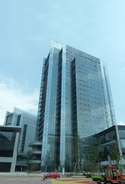 Suzhou Industrial Park Moon Bay Building Square Curtain Wall Project
