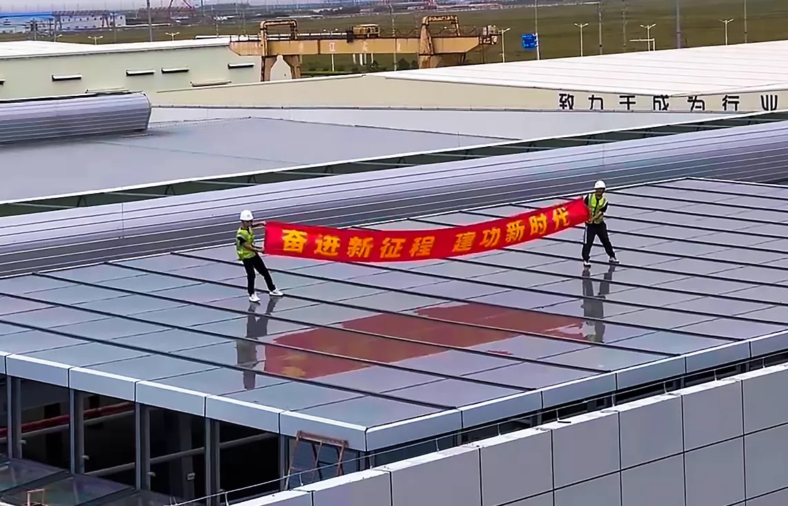 Nantong photovoltaic smart lighting roof project